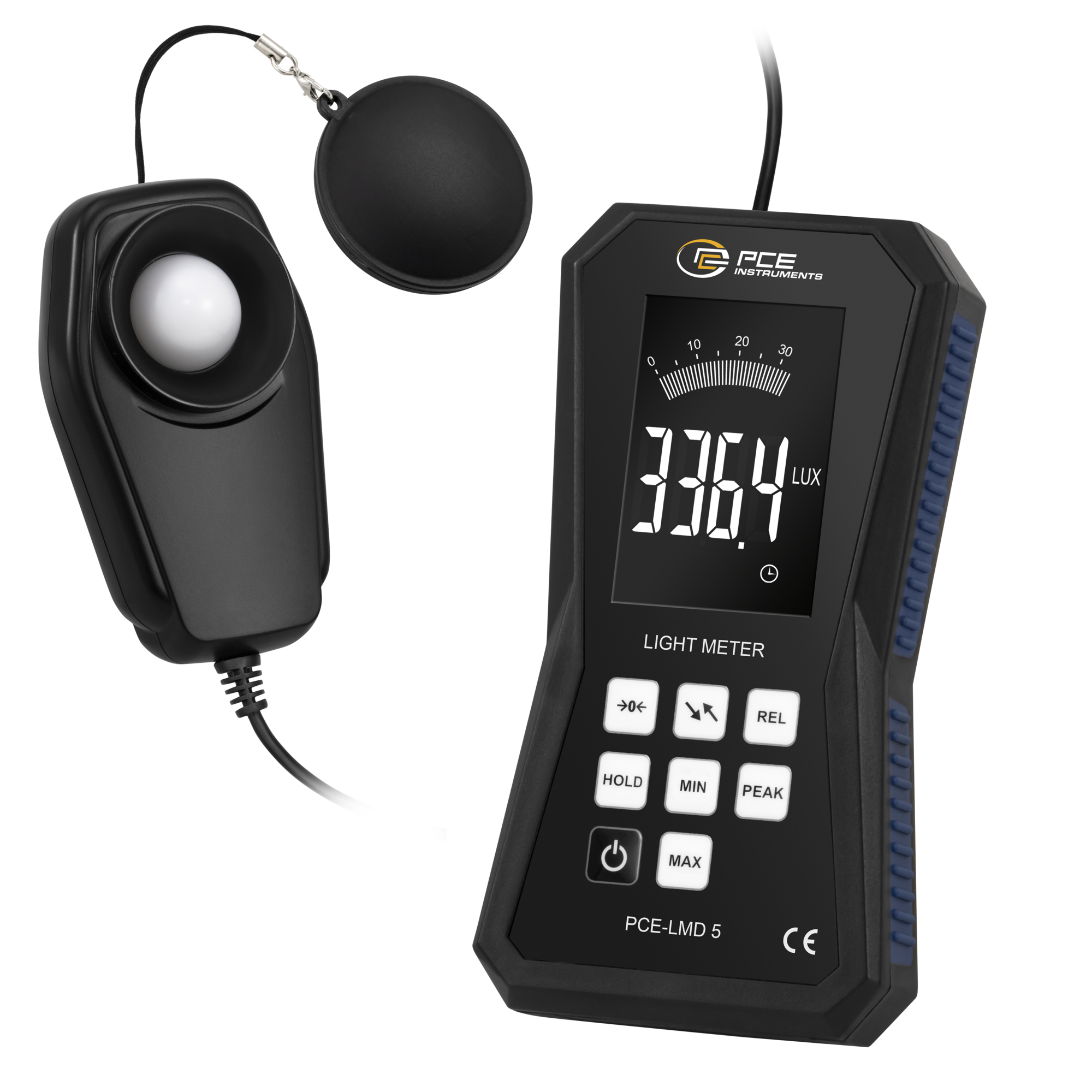 PCE Light Meter — External Silicon Photodiode, Large Measuring Range, Model# PCE-LMD 5